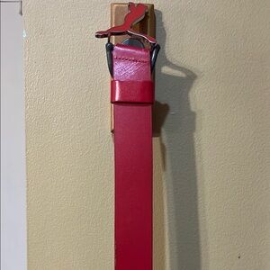 Puma Red Big Cat Belt Size M 90cm
